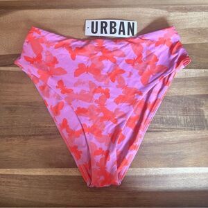 Urban Outfitters Out From Under Pink Butterfly Bikini Bottoms